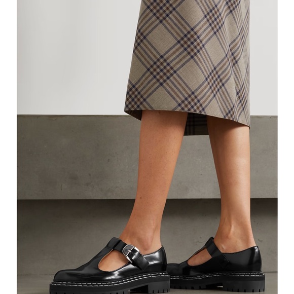 Proenza Schouler Black Mary Jane Oxfords - Size 41 - Picture 2 of 4